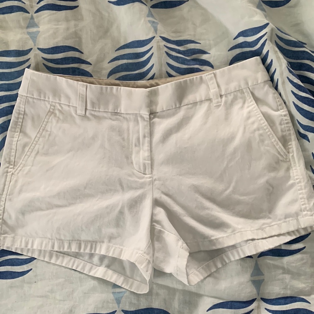 White J.Crew Chino Shorts